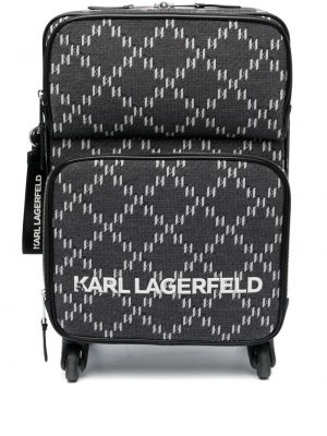 Valise à imprimé Karl Lagerfeld noir