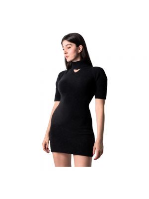 Sukienka mini z alpaki Patou czarna