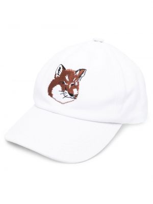 Brodert cap Maison Kitsuné hvit