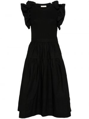 Midi obleka Ulla Johnson črna