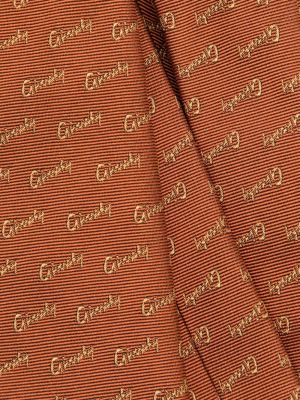Žakárová hedvábná kravata Givenchy oranžová