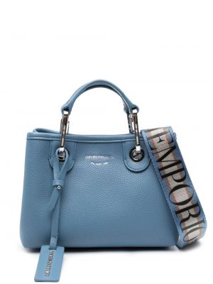 Τσάντα shopper Emporio Armani μπλε