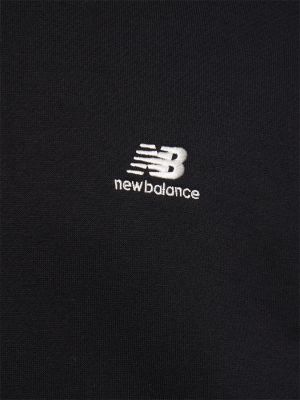 Bluza z kapturem bawełniana New Balance szara
