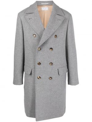 Kasmír gyapjú kabát Brunello Cucinelli szürke