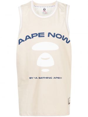 Skjorta i linne Aape By *a Bathing Ape® gul