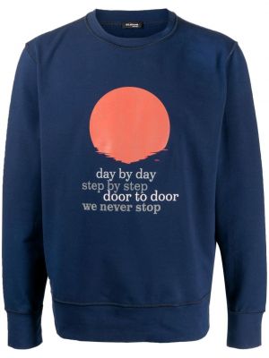 Sweatshirt med rund hals med rundhals Kiton blå