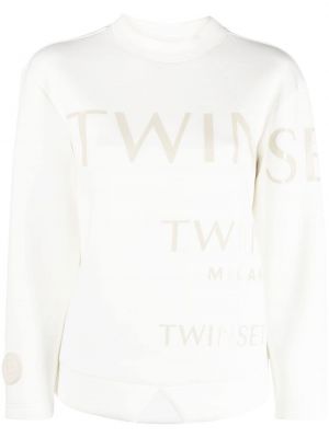 Sweatshirt mit print Twinset weiß