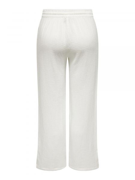 Широки панталони тип „марлен“ Jdy бяло