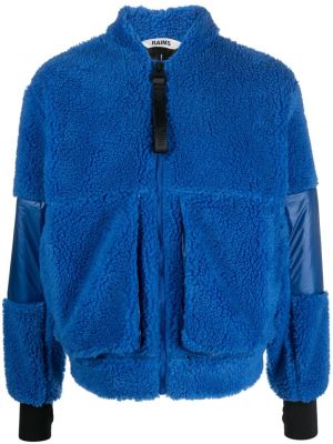 Bomber jakna iz flisa Rains modra