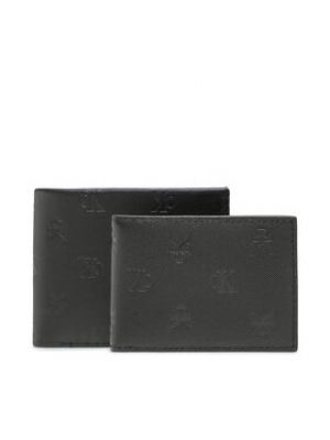 Calvin Klein Jeans Veľká pánska peňaženka Monogram Soft Bifold+Card Aop K50K510438 Čierna