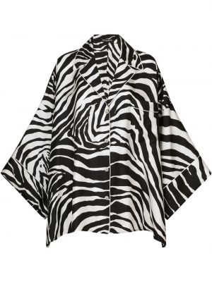 Relaxed fit srajca s potiskom z zebra vzorcem Dolce & Gabbana
