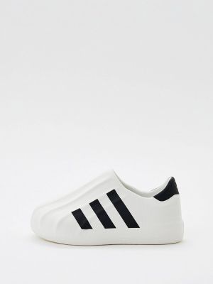Белые слипоны без шнуровки Adidas Originals