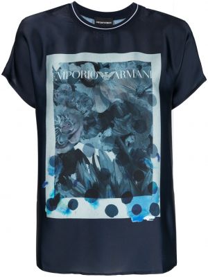 T-shirt Emporio Armani blå