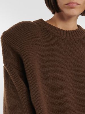Džemper od kašmira Magda Butrym smeđa