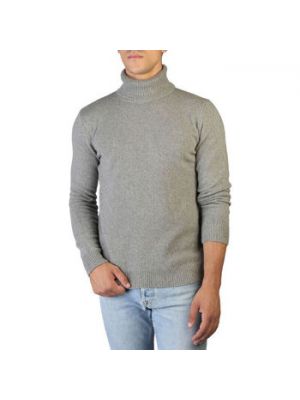 Sweter z kaszmiru z dżerseju 100% Cashmere szary