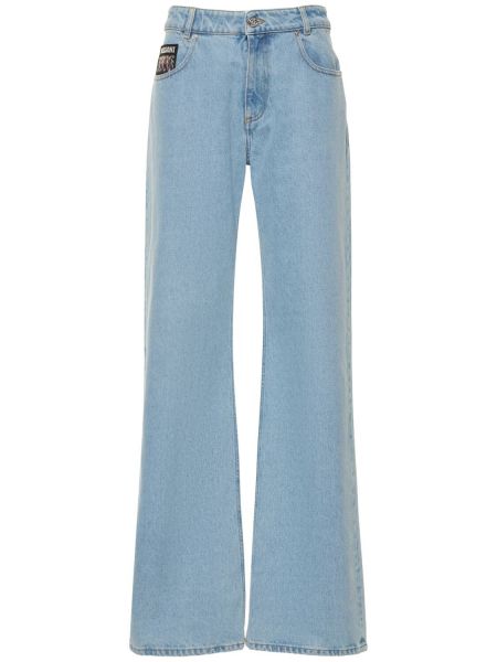Voľné bavlnené džínsy Missoni modrá