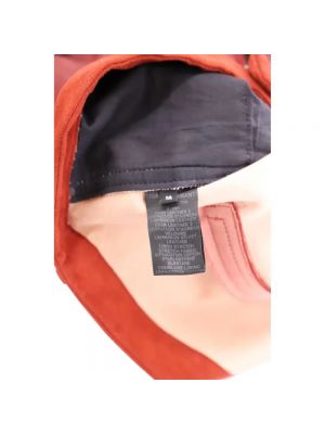 Spodnie skórzane slim fit Isabel Marant Pre-owned czerwone
