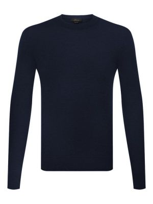 Кашемировый шелковый свитер Brioni синий