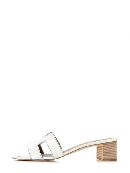 Kožené sandály Hermès Pre-owned bílé