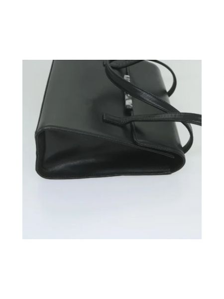 Bolsa de hombro de cuero Valentino Vintage negro