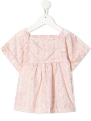 Trykt floral bluse for jenter Bonpoint rosa