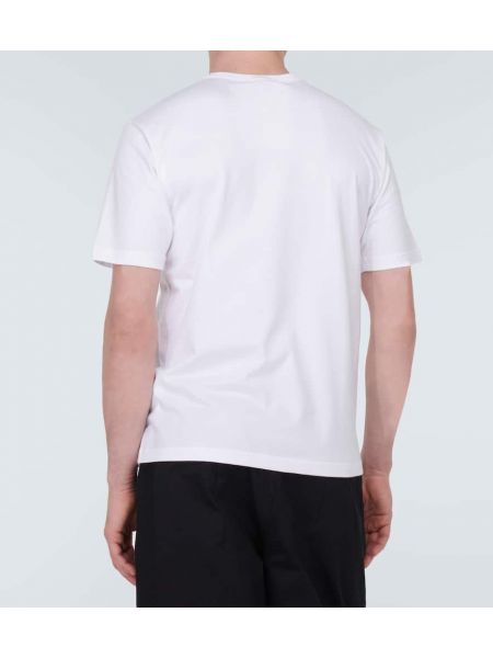 Jersey t-shirt aus baumwoll Comme Des Garçons Homme weiß
