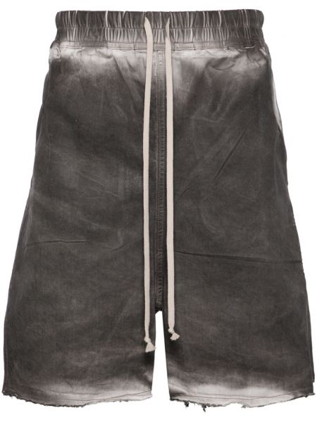 Shorts di jeans Rick Owens grigio