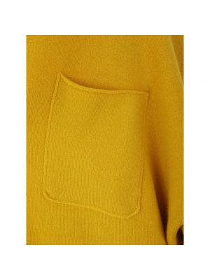 Abrigo de cachemir de punto Extreme Cashmere amarillo