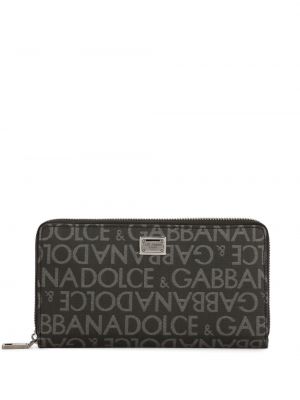 Portafoglio in tessuto jacquard Dolce & Gabbana