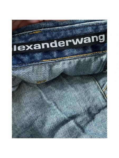 Spódnica bawełniana Alexander Wang Pre-owned niebieska