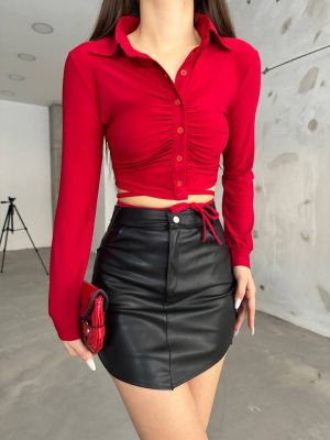 Koszula Bi̇keli̇fe czerwona