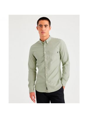 Camisa slim fit manga larga Dockers verde