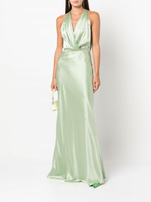 Drapované šaty Michelle Mason zelené
