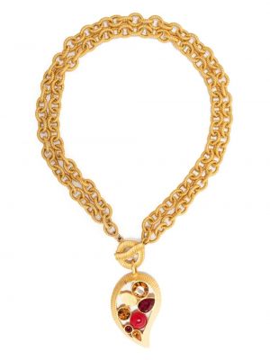 Paisley mintás medál Givenchy Pre-owned aranyszínű