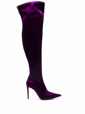 Botas altas con tacón Giuseppe Zanotti violeta