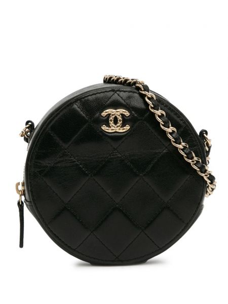 Prešita crossbody torbica Chanel Pre-owned črna