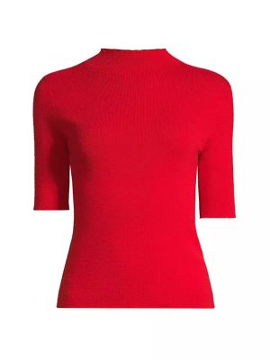 Шерстяной свитер из шерсти мериноса Frances Valentine красный