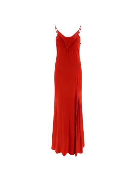 Sukienka długa Isabel Marant czerwona