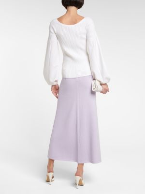 Jersey de lana de tela jersey Dorothee Schumacher blanco