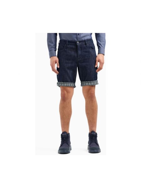 Pantalones cortos vaqueros Armani Exchange azul
