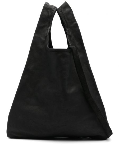 Δερμάτινη τσάντα ώμου Guidi μαύρο