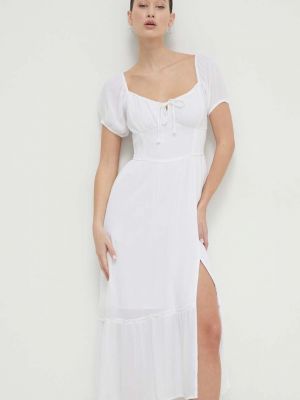 Sukienka midi Hollister Co. biała