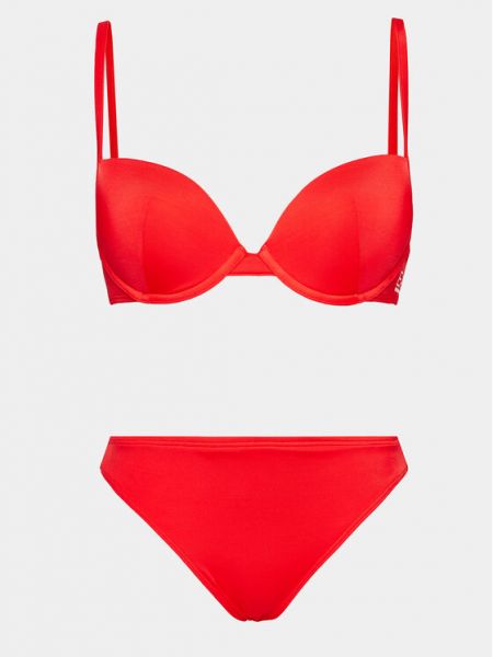 Bikinis Ea7 Emporio Armani raudona