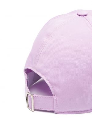 Siuvinėtas kepurė su snapeliu Msgm violetinė