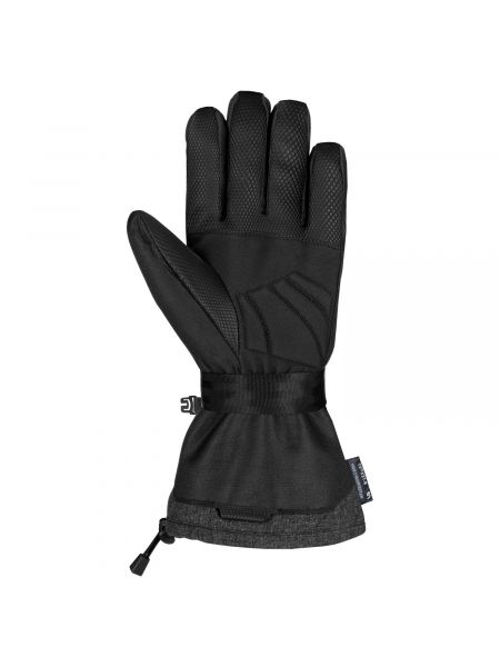 Меланжевые перчатки Reusch черные