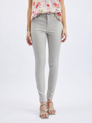 Priliehavé priliehavé skinny fit džínsy Orsay sivá