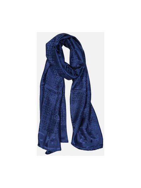 Jedwabna szal Givenchy niebieska
