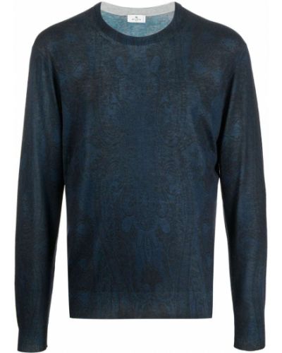 Hodvábny sveter s potlačou s paisley vzorom Etro