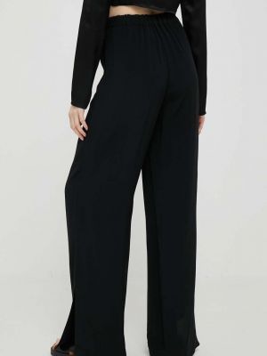 Pantaloni drepti cu talie înaltă Sisley negru