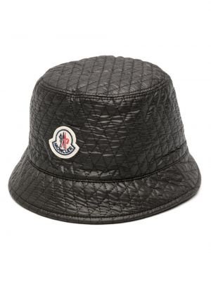 Pikowany kapelusz Moncler czarny